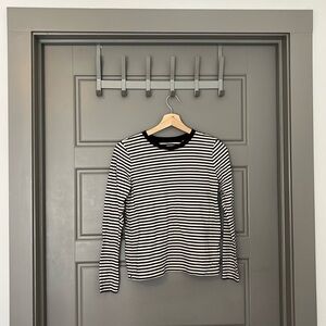 Loft Striped Crew Neck Long-Sleeve T-Shirt
